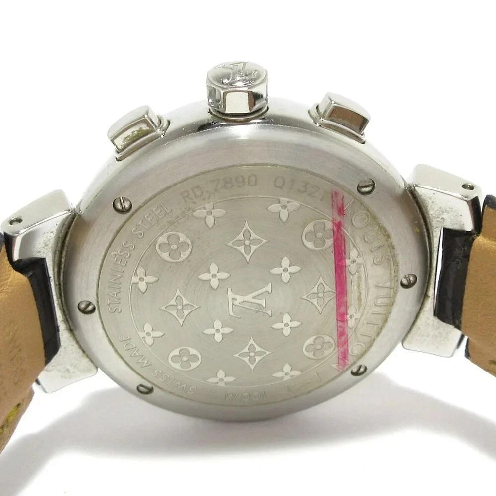 LOUIS VUITTON Tambour Chronograph Q1321 R***** Dark Brown Unisex Wrist Watch - Picture 5 of 12